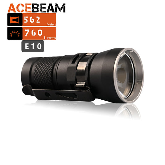 ACEBEAM E10 LED Flashlight 760 High Lumens 562 Meters Long Rang Compact Portable Rechargeable EDC Flashlight for Every Day Use